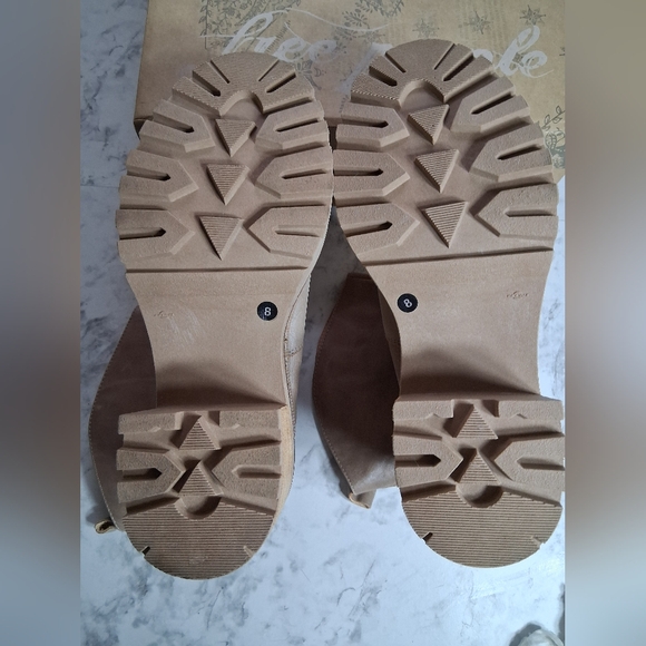 Free People Mel Slouch Boot Hazelnut Leather Size 8 New With Box Boho - Picture 9 of 11